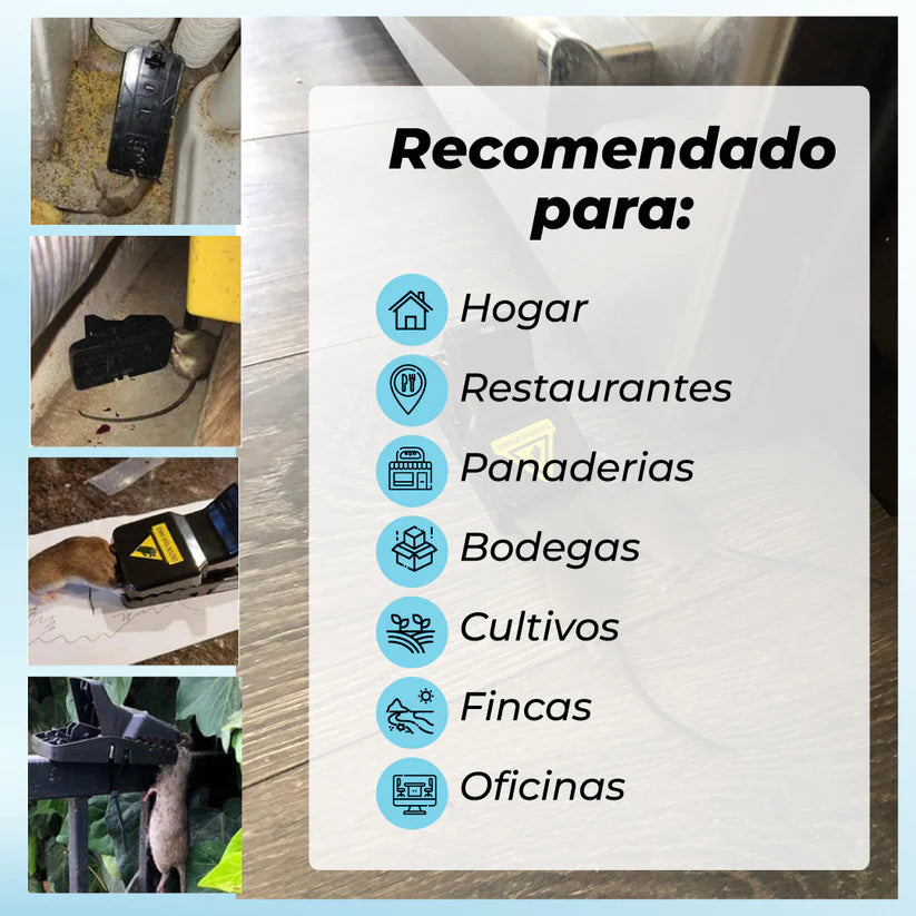 Trampa T-Rex para Roedores® PAGA 1 Y LLEVA 3 Unidades